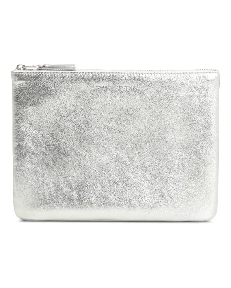 Comme des Garçons zip-fastening clutch bag - Silber Silber