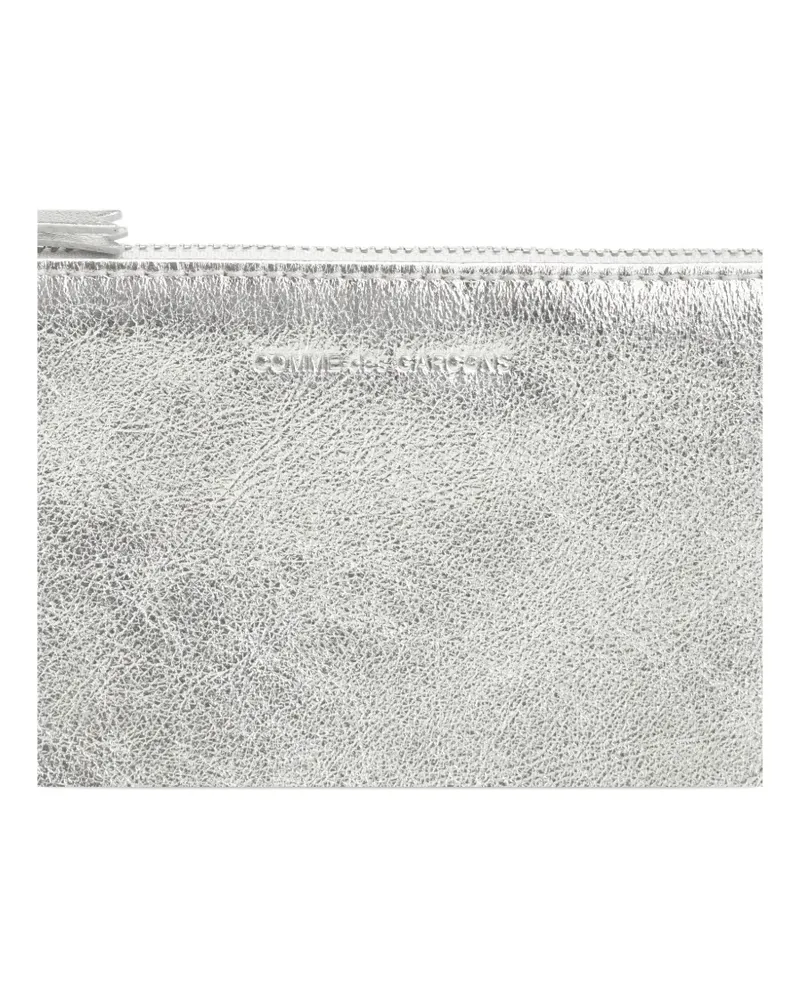 Comme des Garçons zip-fastening clutch bag - Silber Silber