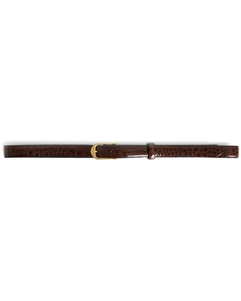 Zadig & Voltaire Gürtel mit Kroko-Prägung 20mm - Braun Braun