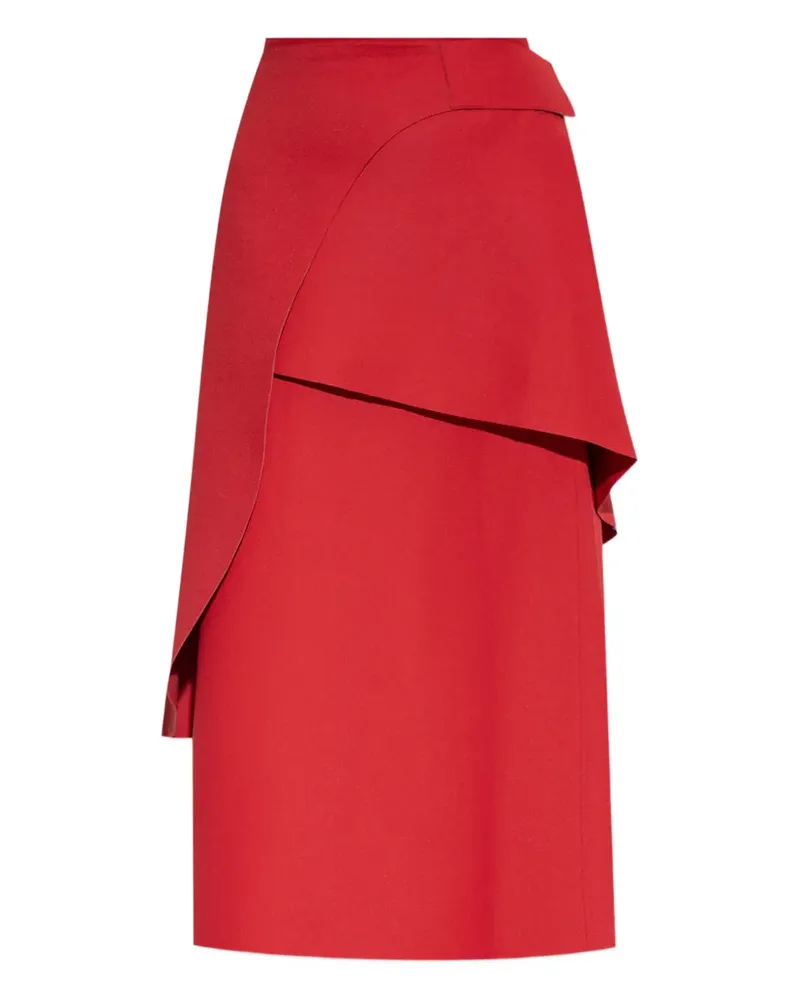 Tory Burch Asymmetrischer Midirock - Rot Rot