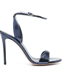 Giorgio Armani metallische Sandalen, 105mm Blau