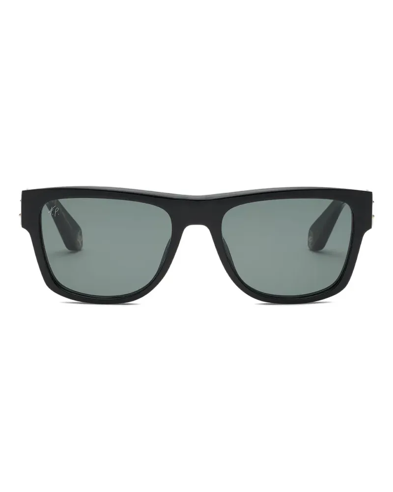 Roberto Cavalli x Fausto Puglisi rectangle-frame sunglasses - Schwarz Schwarz