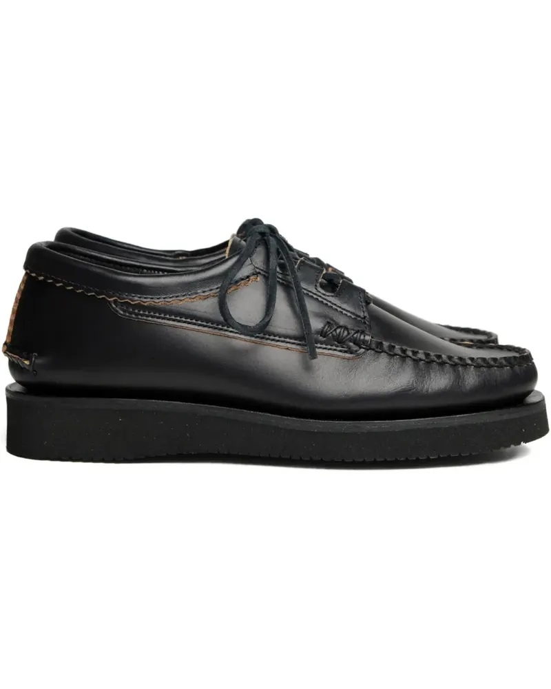 YUKETEN Klassische Segelschuhe - Schwarz Schwarz