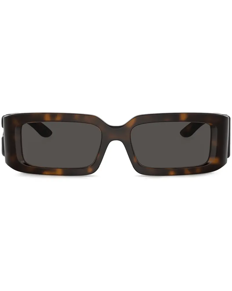 Dolce & Gabbana Sonnenbrille mit eckigem Gestell - Braun Braun