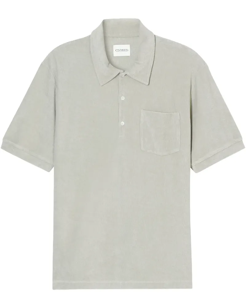 Closed Poloshirt mit aufgesetzter Tasche - Grau Grau