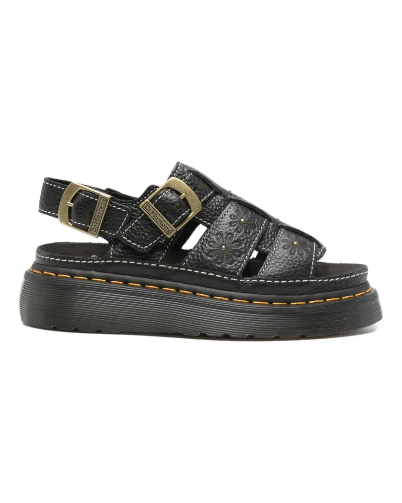 Dr.Martens Wrenlie floral-embossed sandals - Schwarz Schwarz