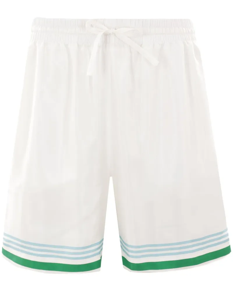 Casablanca Paris Tennis Club Icon Shorts Weiß