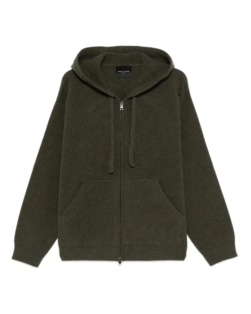 Roberto Collina Kapuzenjacke mit Reißverschluss - Grün Grün