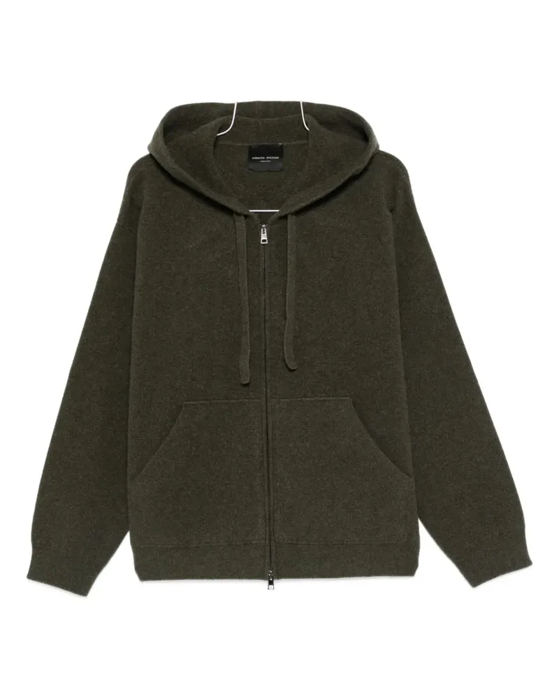 Roberto Collina zip-up hoodie - Grün Grün