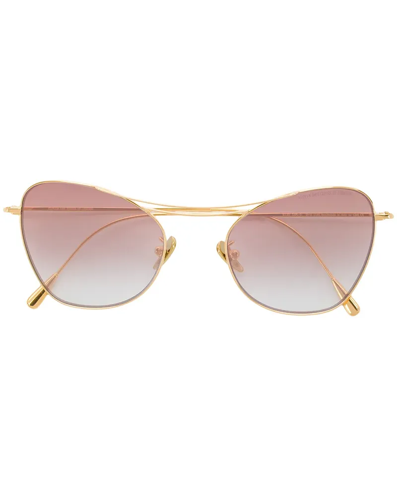 Cutler and Gross Sonnenbrille im Cat-Eye-Design - Gold Gold