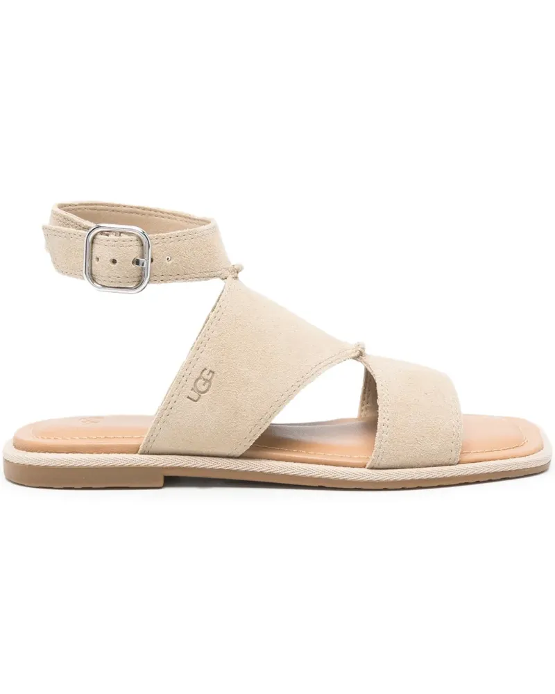 UGG Delray R 2.400 Wildledersandalen mit Knöchelriemen - Nude Nude