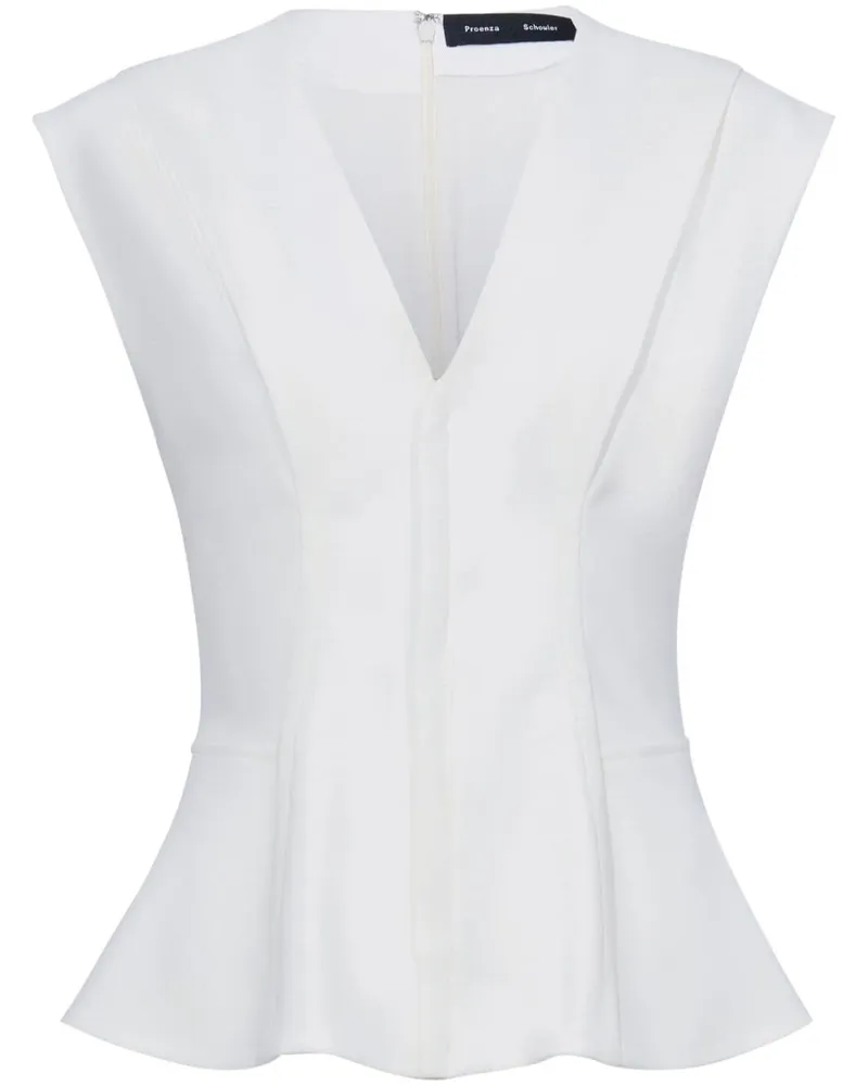 Proenza Schouler Janet Oberteil - Weiß Weiß
