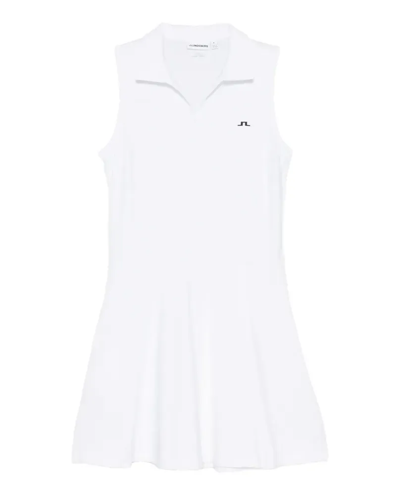 J.Lindeberg polo-collar maxi dress - Weiß Weiß