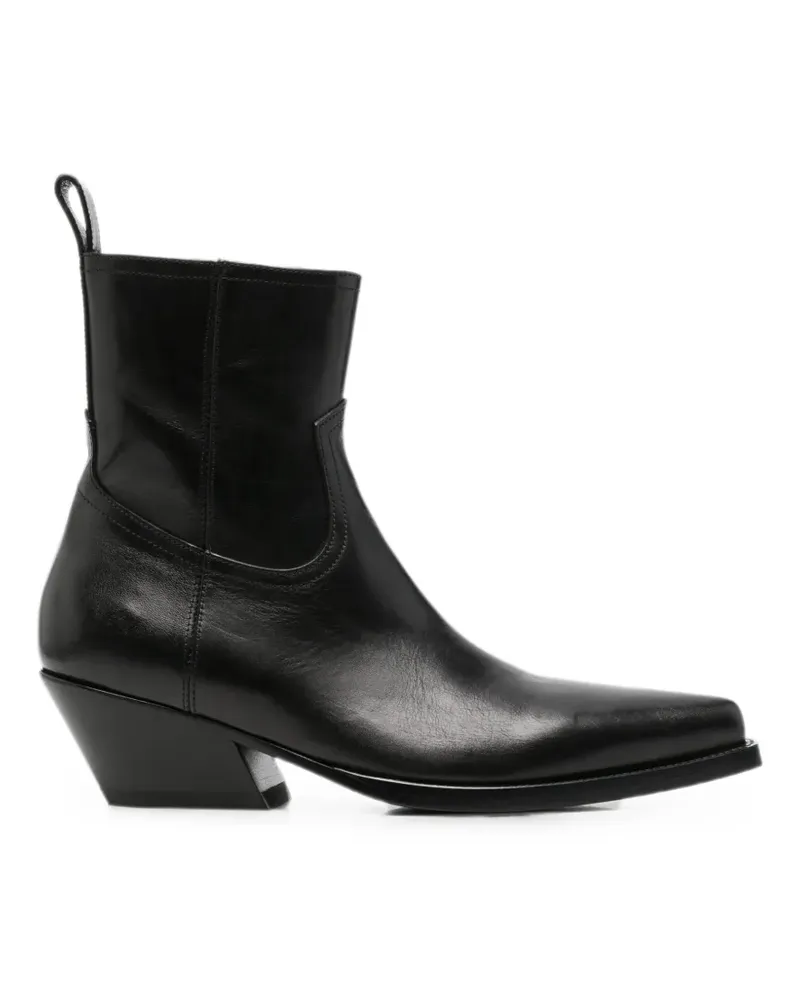 Ann Demeulemeester Stiefel mit spitzer Kappe - Schwarz Schwarz