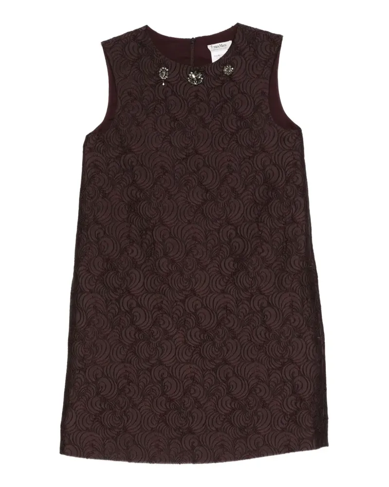 Max Mara Jacquardkleid in Princess-Linie - Violett Violett