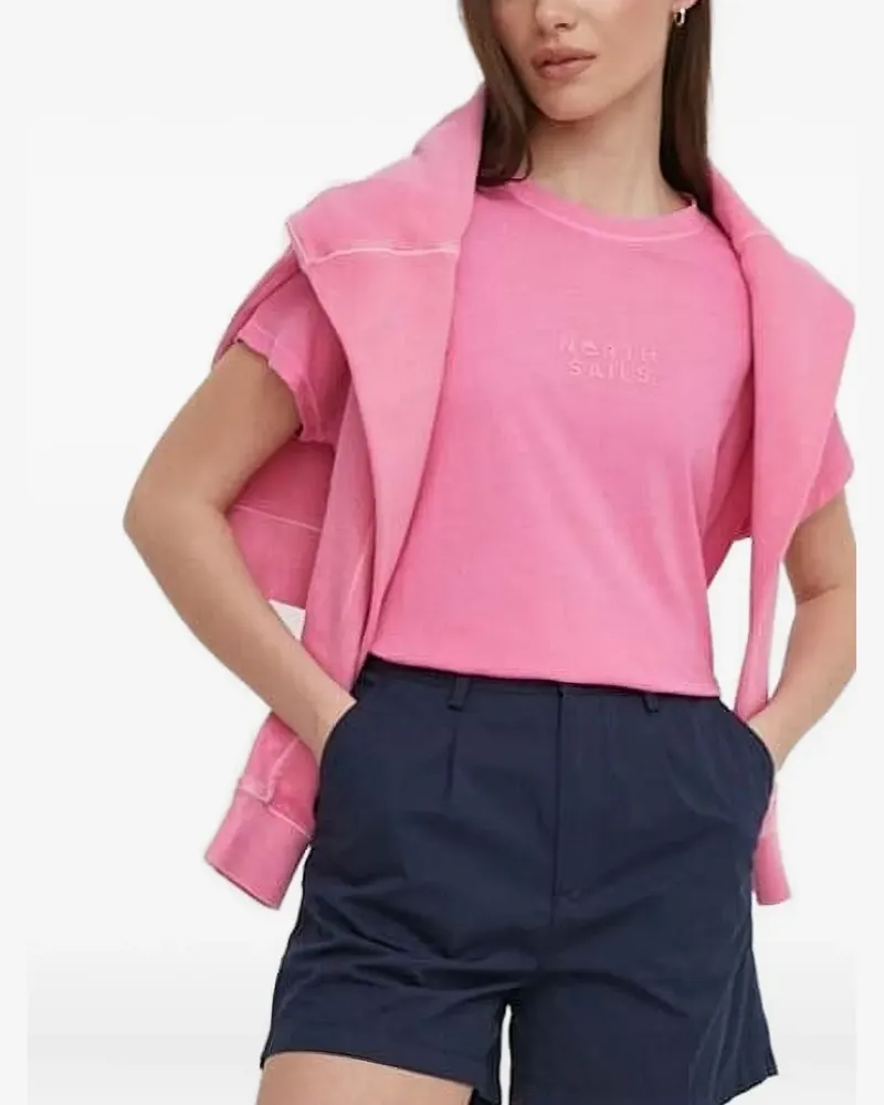 North Sails Sweatshirt mit Logo - Rosa Rosa