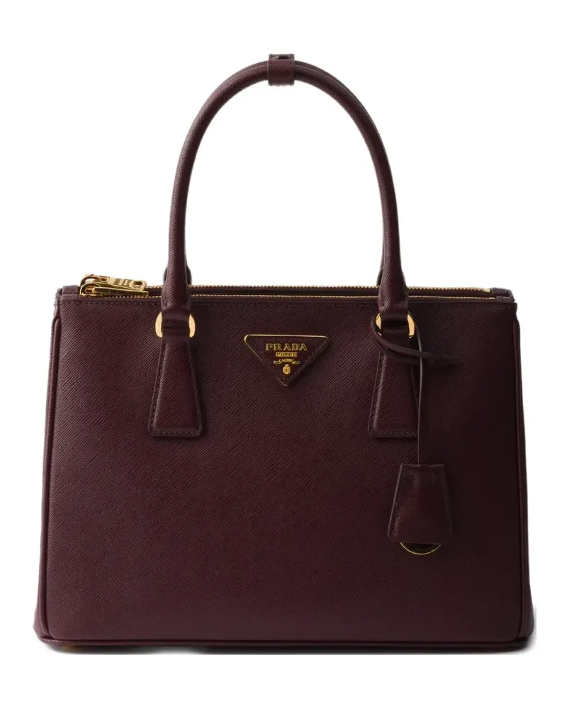 Prada Mittelgroße Galleria Handtasche - Rot Rot