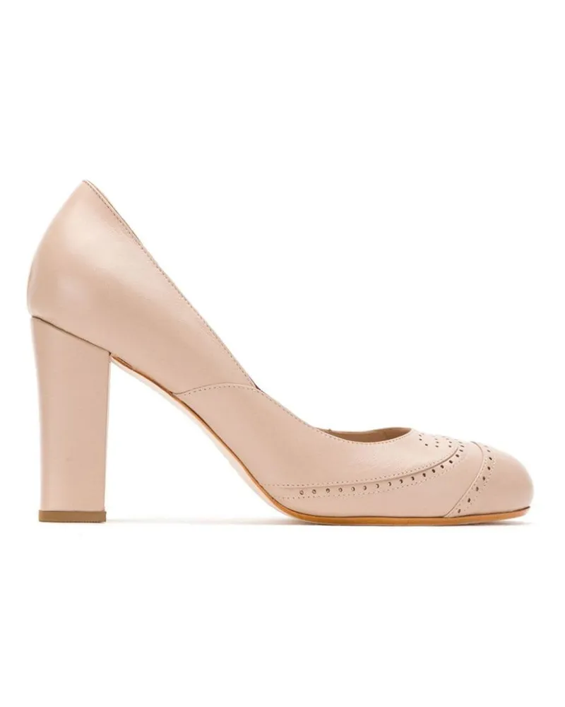 Sarah Chofakian Pumps mit Einsätzen - Nude Nude