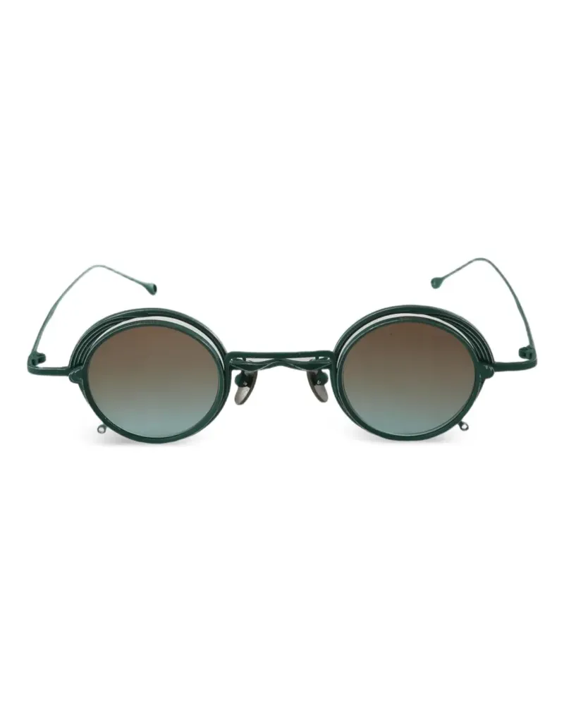 RIGARDS round-frame clip-on sunglasses - Grün Grün