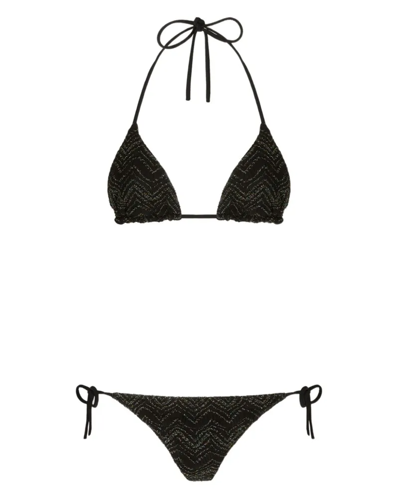 Missoni Gestrickter Bikini - Schwarz Schwarz