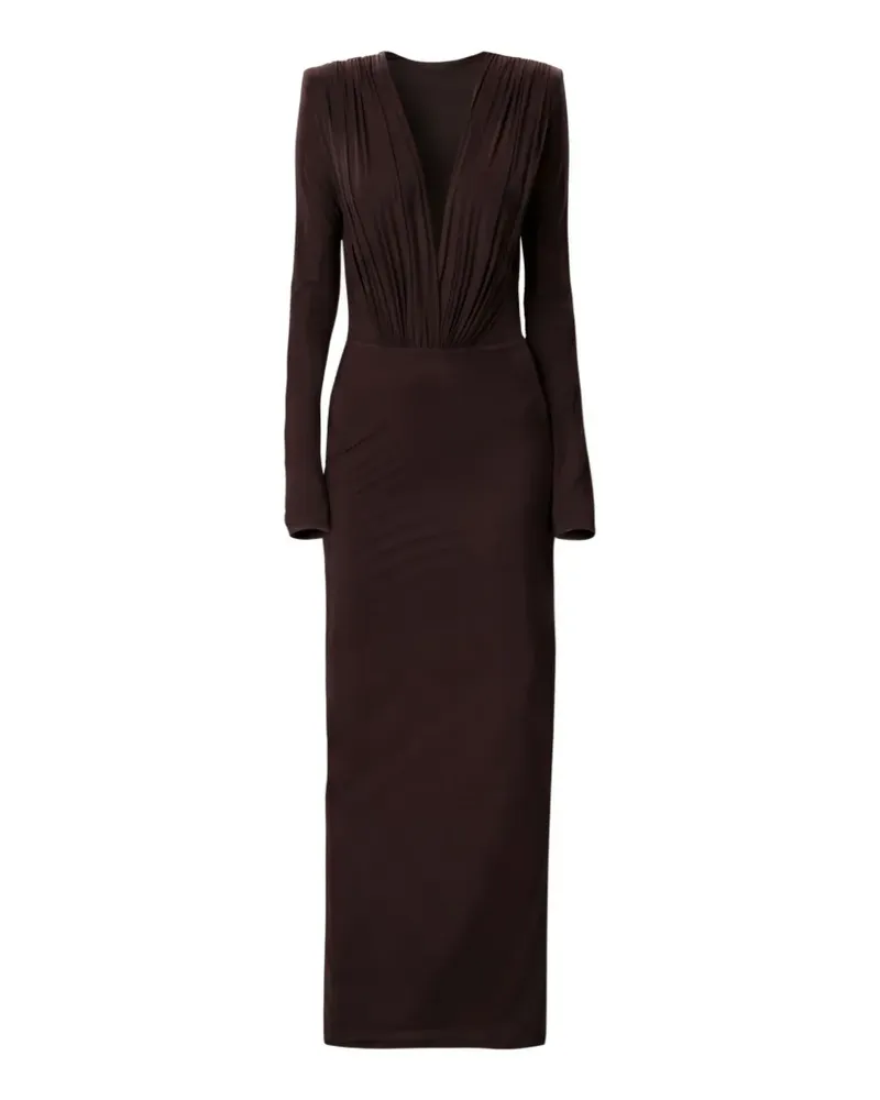 Amazuìn Rasha cut-out maxi dress - Braun Braun