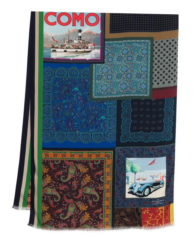 Pierre-Louis Mascia Schal im Patchwork-Look - Braun Braun