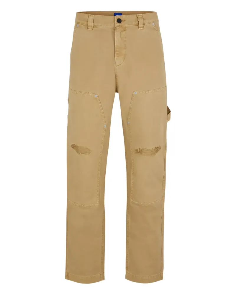 HUGO BOSS utility distressed trousers - Braun Braun