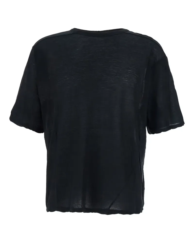 Rick Owens T-Shirt mit Rundhalsausschnitt - Schwarz Schwarz