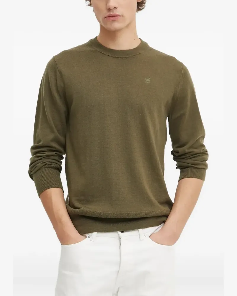 G-STAR RAW Pullover mit rundem Ausschnitt - Grün Grün