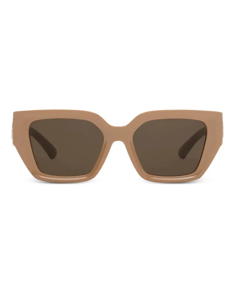 Burberry EKD Sonnenbrille mit Oversized-Gestell - Nude Nude