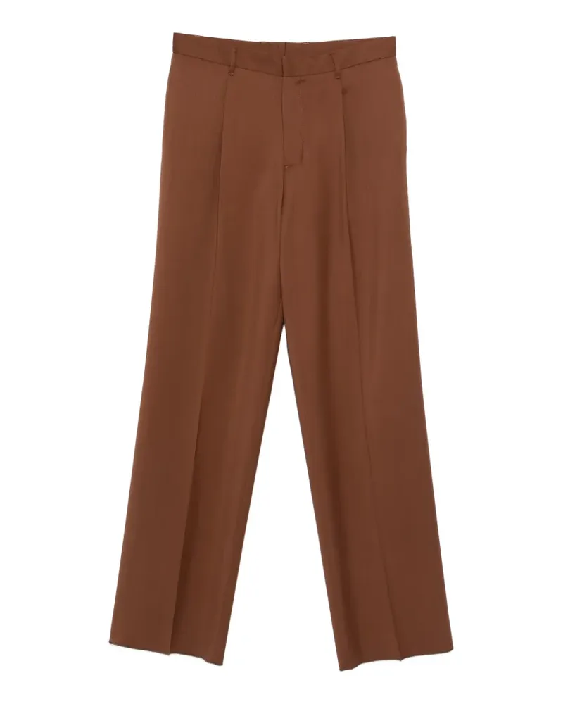 LARDINI pleated trousers - Braun Braun