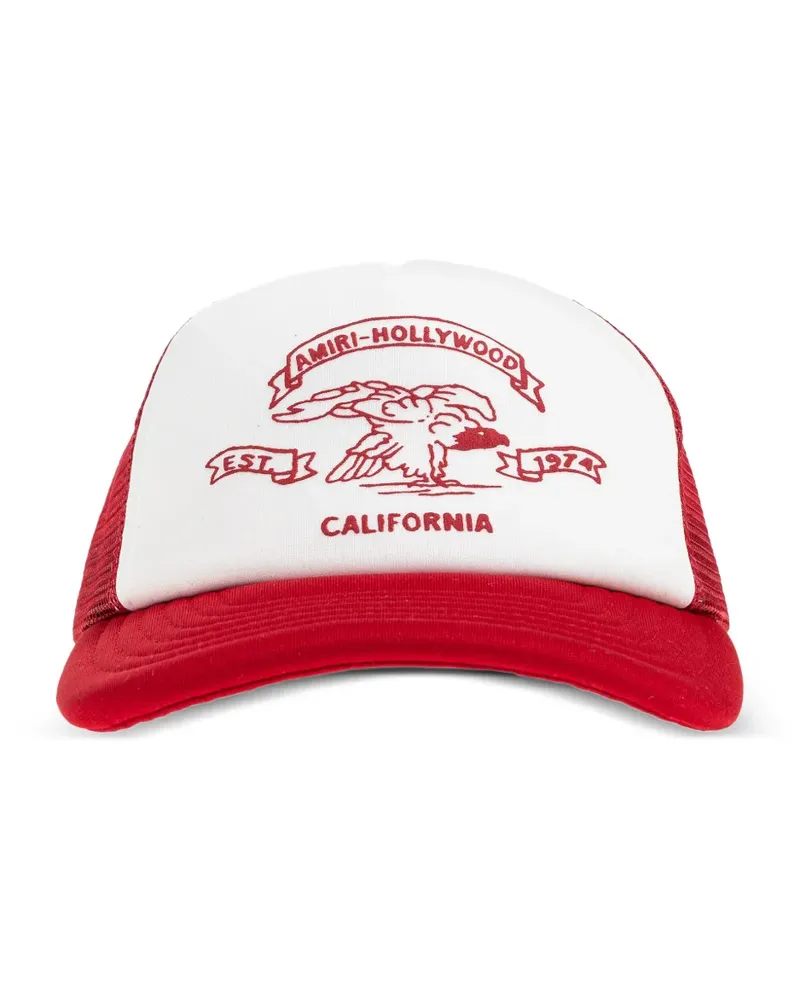 Amiri california graphic trucker baseball cap - Weiß Weiß