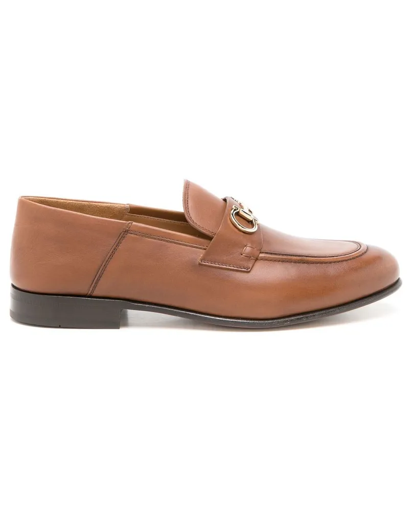 Ferragamo Gancini Loafer Braun