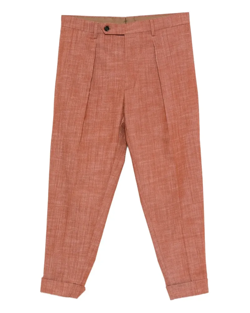 Berwich Chiaia pleated trousers - Braun Braun