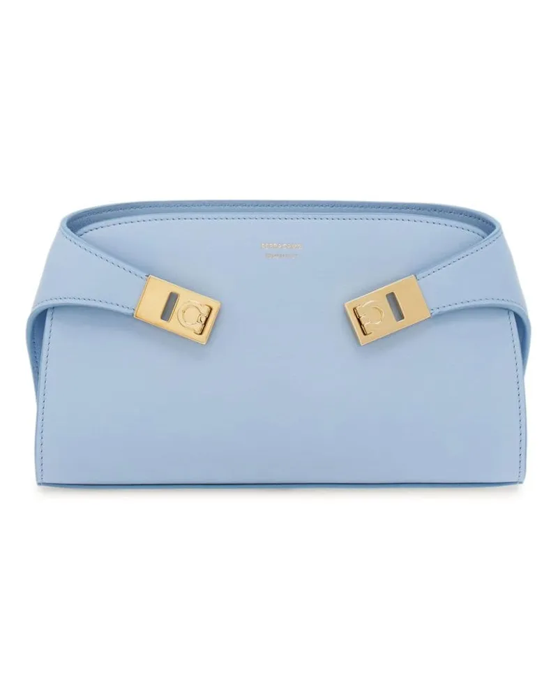 Ferragamo Mini Hug Umhängetasche Blau