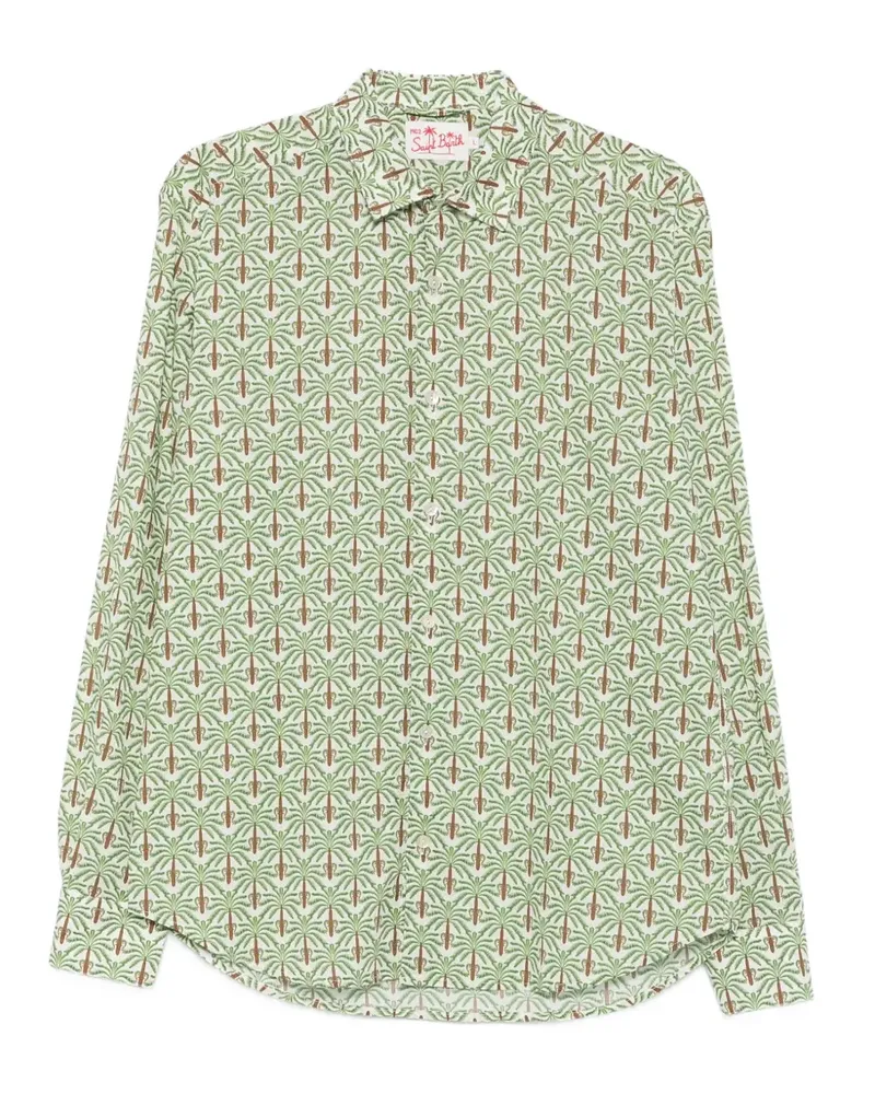 MC2 Saint Barth palm-tree buttoned shirt - Grün Grün