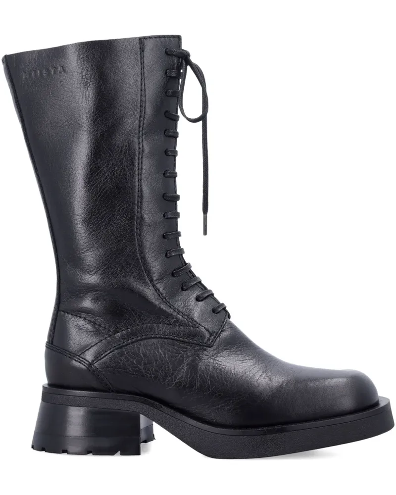 Miista Schnürstiefel mit dicker Sohle - Schwarz Schwarz