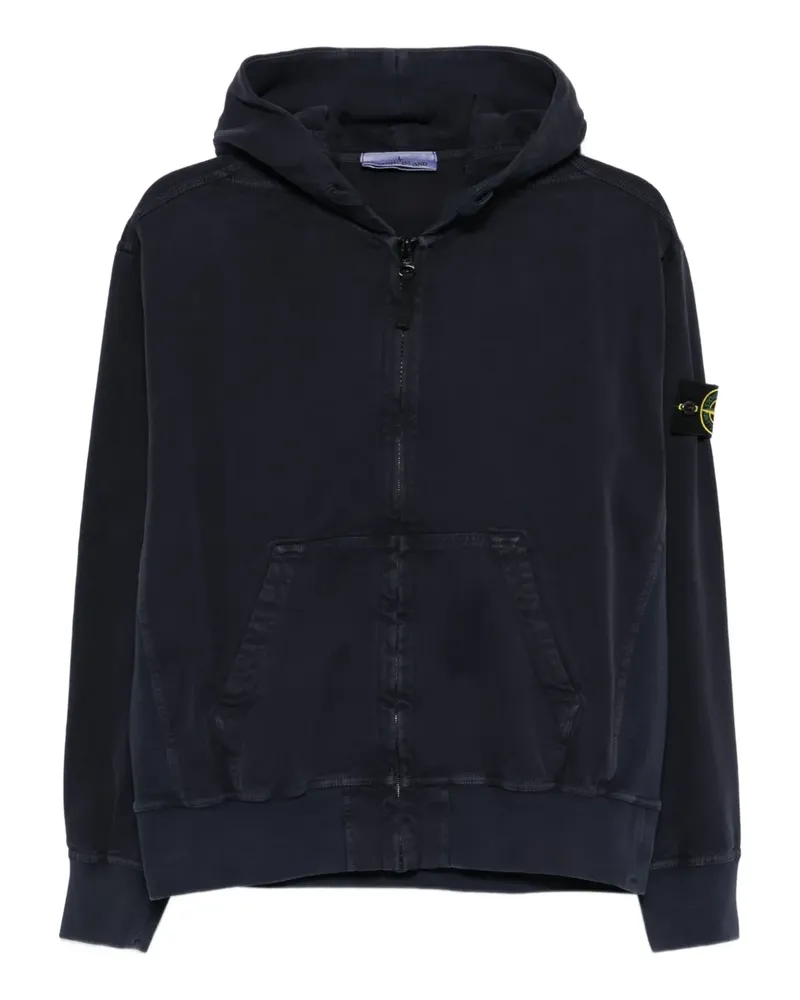 Stone Island Hoodie mit Beuteltasche - Blau Blau