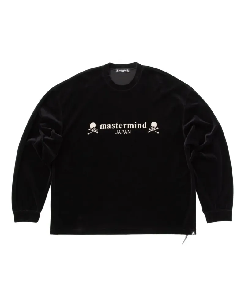 Mastermind Japan Sweatshirt mit verziertem Totenkopf - Schwarz Schwarz