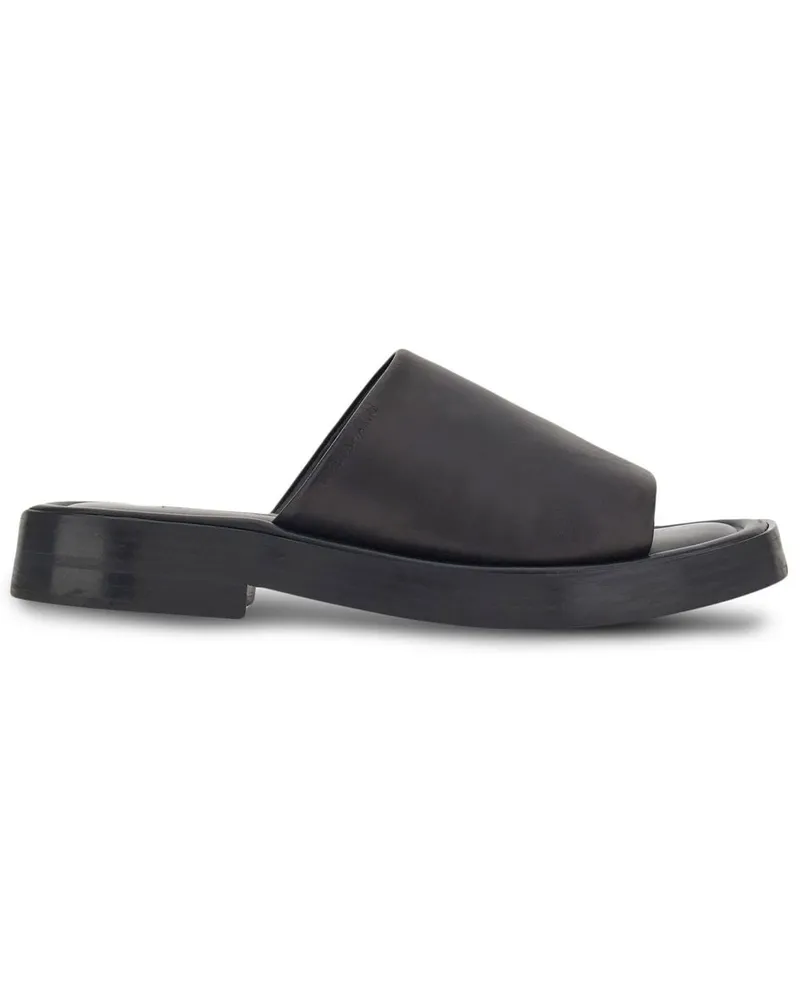 Ferragamo Pantoletten mit überkreuzten Riemen - Schwarz Schwarz