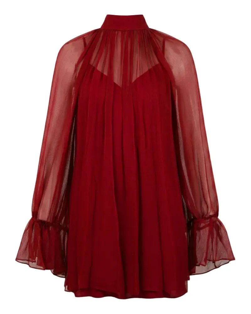 STAUD Roux ruffled mini dress - Rot Rot