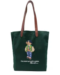 Ralph Lauren Tote Bag mit aufgesticktem Polo Bear Grün