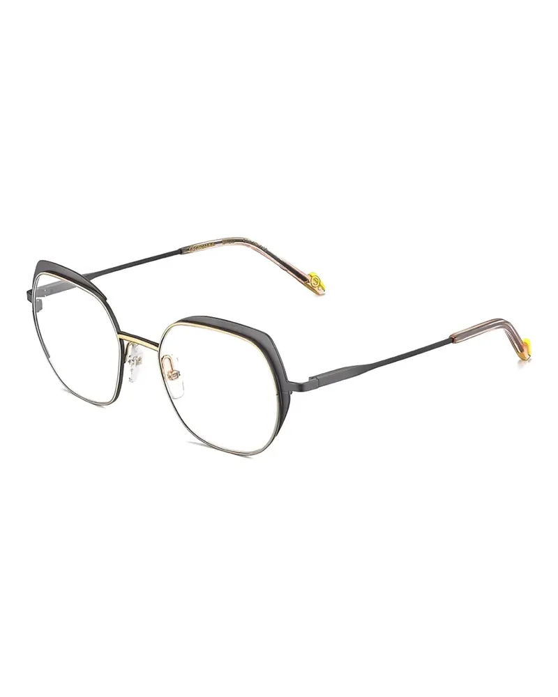 Etnia Barcelona Brille mit geometrischem Gestell - Schwarz Schwarz