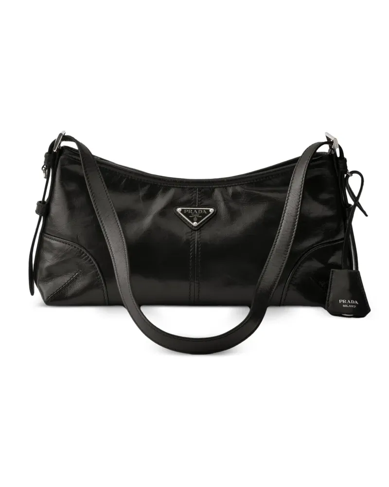 Prada Mittelgroße Aimée Schultertasche - Schwarz Schwarz