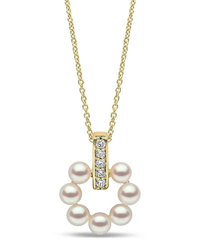 YOKO London Eclipse Halskette mit Perle und Diamant - Gold Gold
