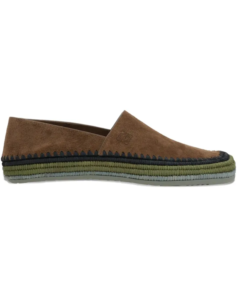 Loewe Espadrilles aus Wildleder - Braun Braun