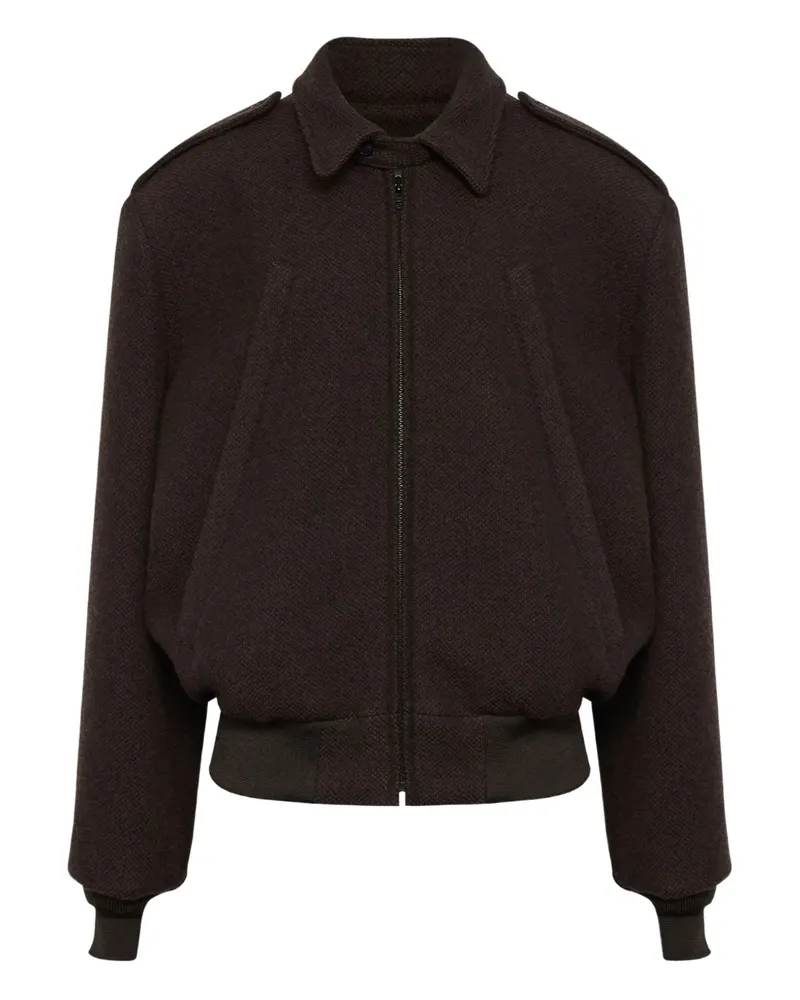 Maison Margiela Bomberjacke mit Reißverschluss - Braun Braun