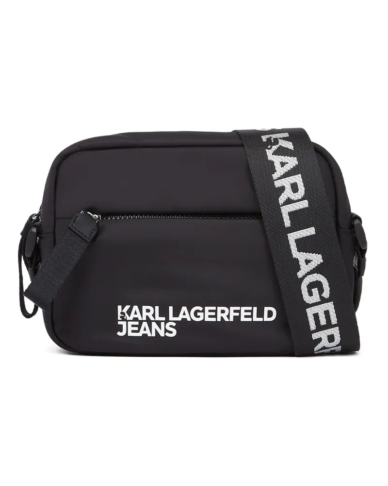 Karl Lagerfeld Umhängetasche mit Logo - Schwarz Schwarz