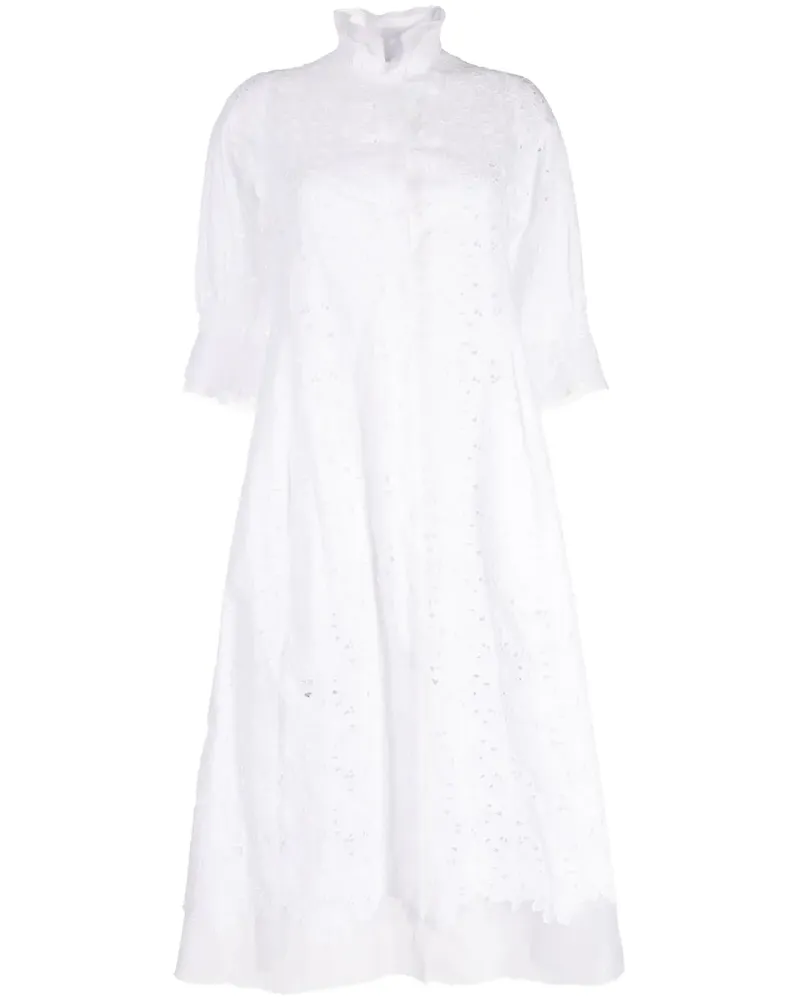 SHIATZY CHEN Transparenter Mantel - Weiß Weiß