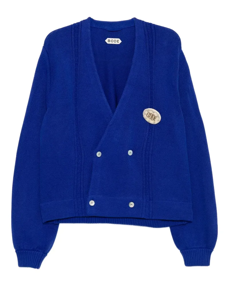 BODE Doppelreihiger Cardigan - Blau Blau